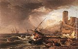 Storm with a Shipwreck by Claude-Joseph Vernet